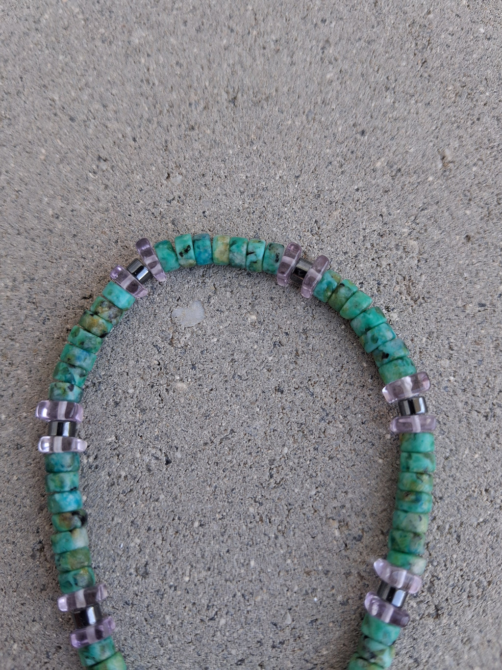 Bracelet Rhodes – Turquoise & Améthyste