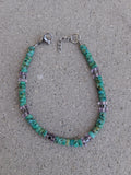 Bracelet Rhodes – Turquoise & Améthyste
