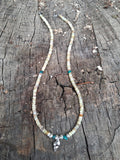 Collier Dalmates – Opale Jaune, Turquoise & Coquillage Argent 925