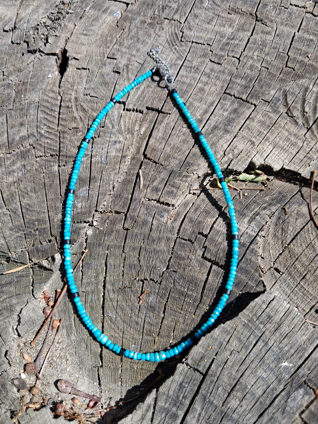 Collier Arizona – Turquoise & Onyx