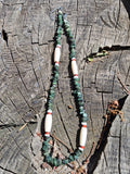 Collier Bogota – Émeraude, Jaspe & Perle Navajo