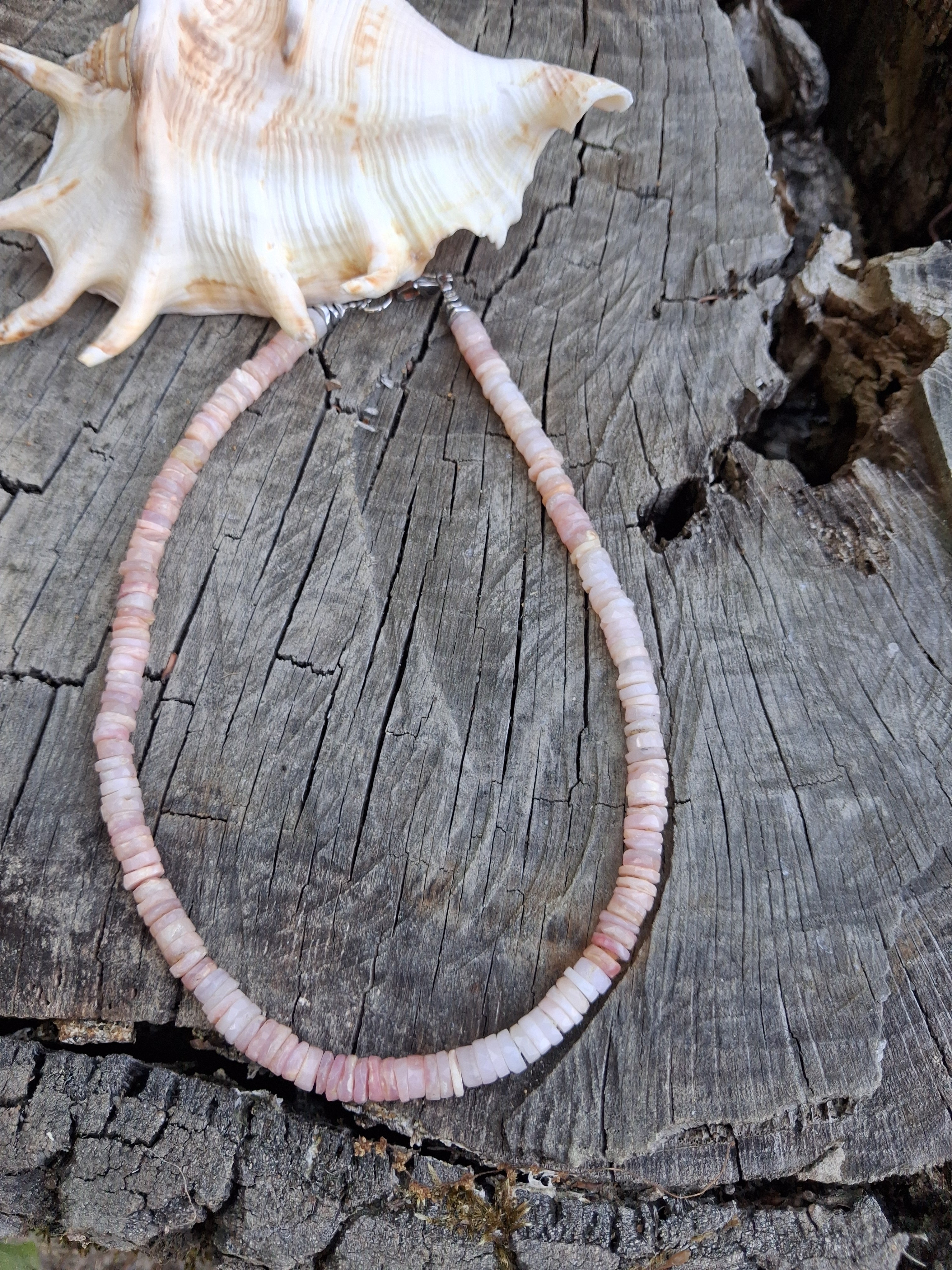 Collier Adélaïde – Opale Rose