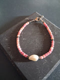 Bracelet Rhodes 9.1 – Rhodonite, hématite et perle d’eau douce