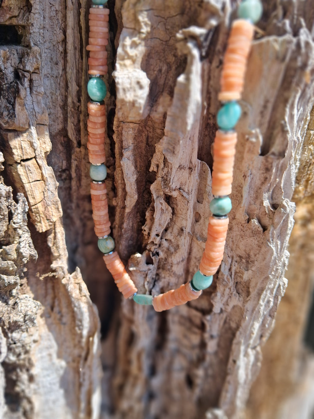 Collier Capri – Pierre de Lune & Amazonite