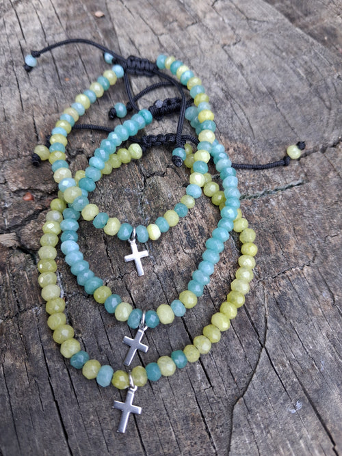 Bracelet Rhodes – Jade & Croix Inox