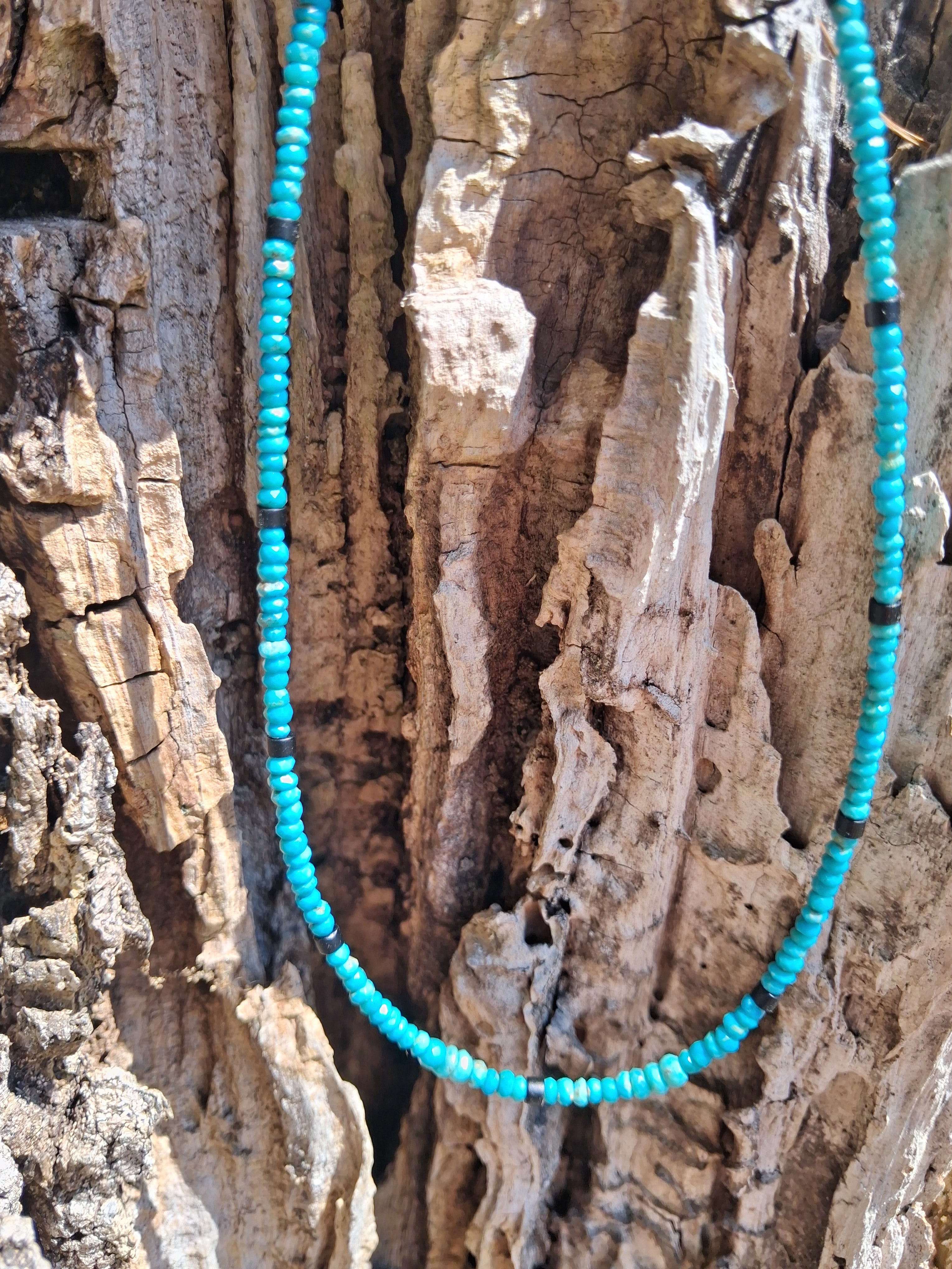 Collier Arizona – Turquoise & Onyx