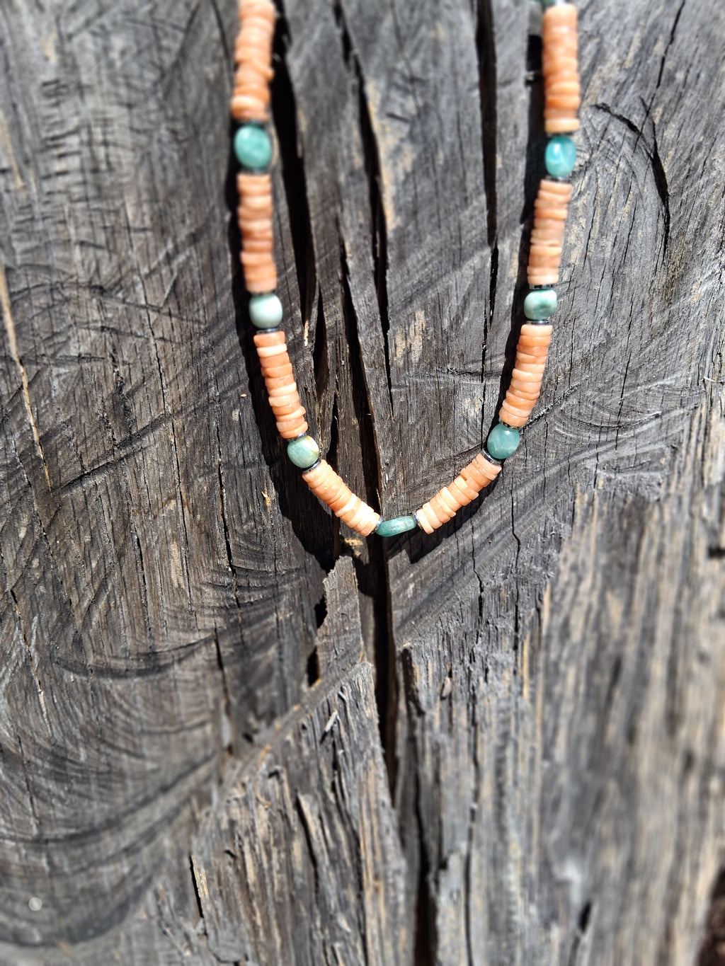Collier Capri – Pierre de Lune & Amazonite