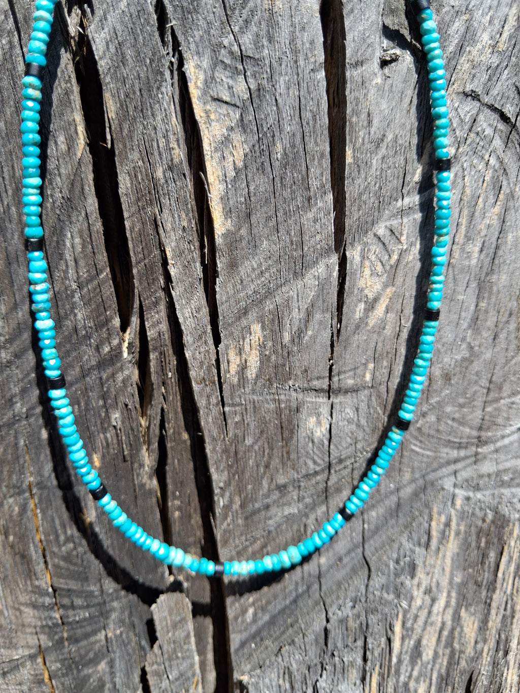 Collier Arizona – Turquoise & Onyx
