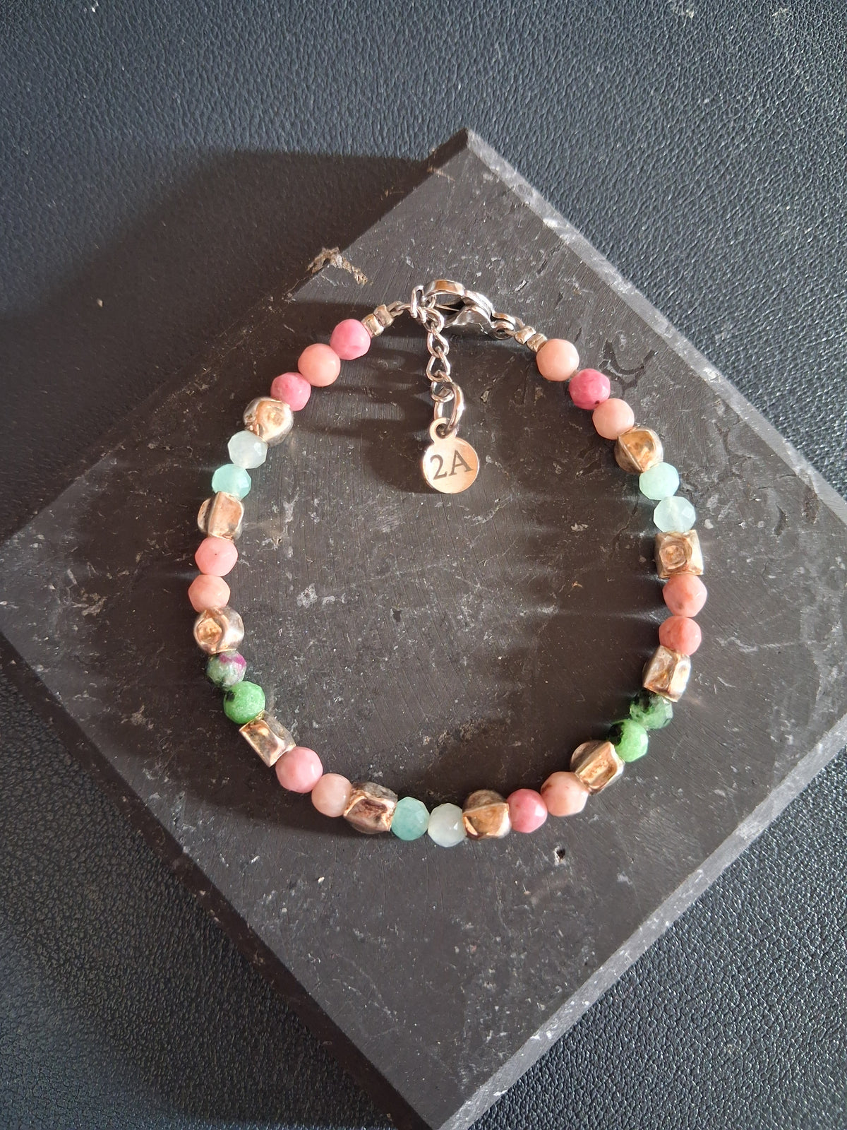 Bracelet Rhodes – Perles Multi & Argent 925