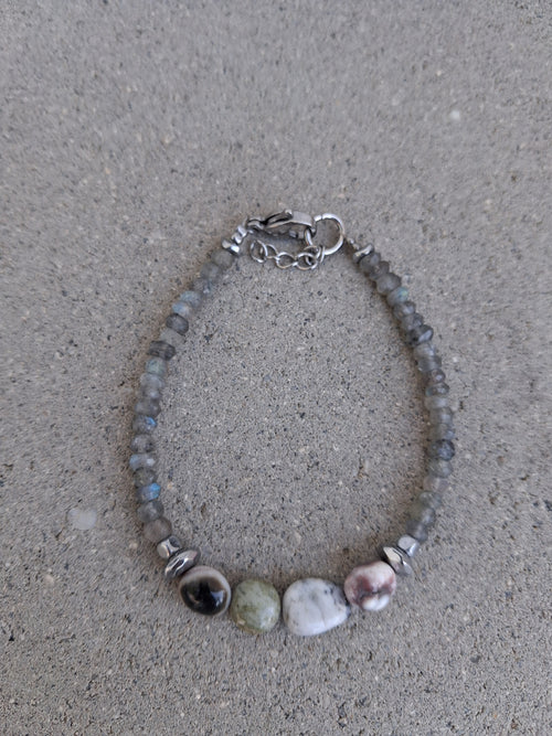Bracelet Rhodes – Labradorite & Agate
