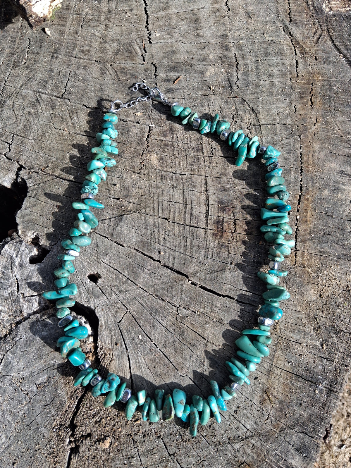 Collier Arizona – Turquoise & Hématite