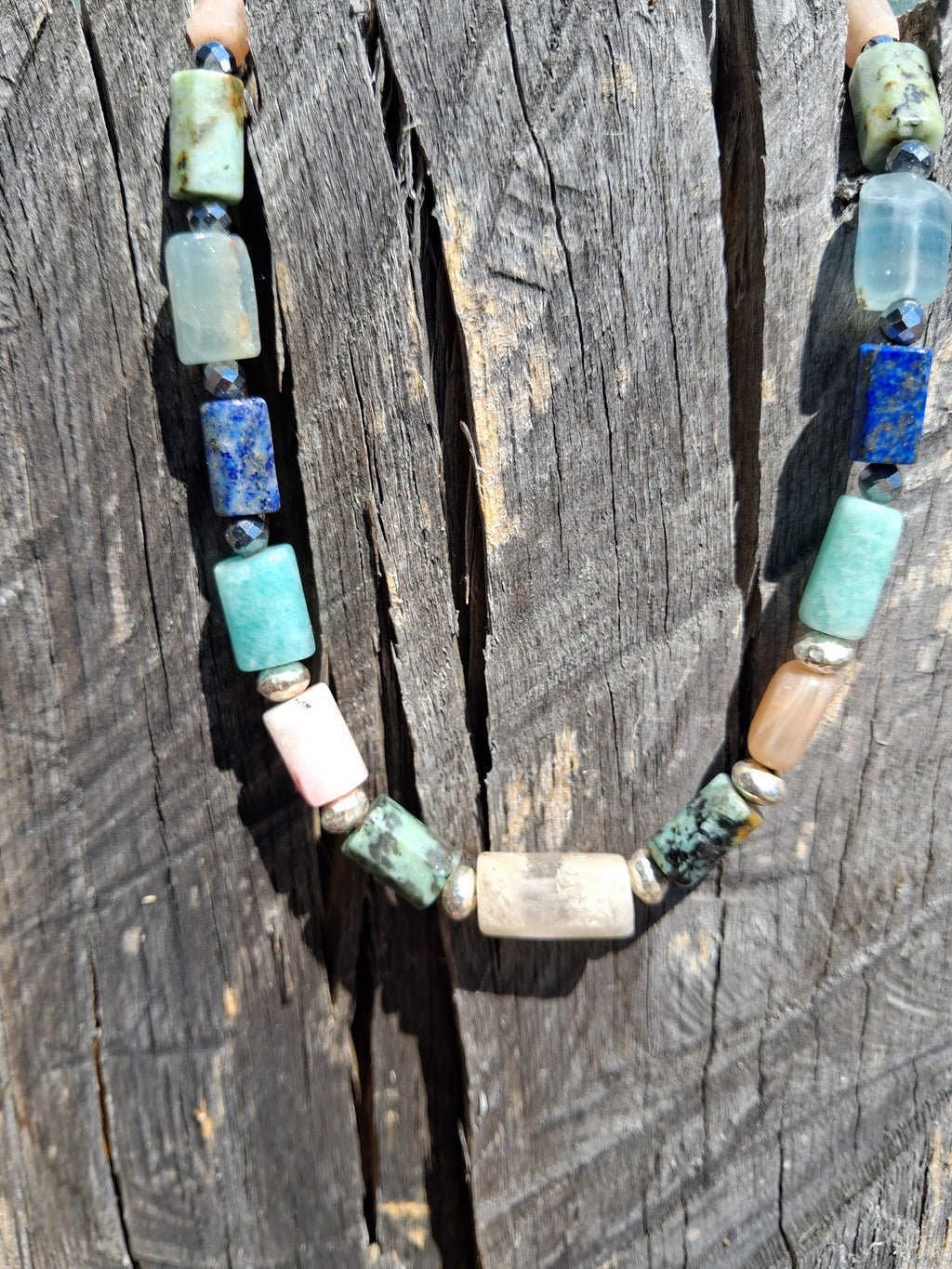 Collier Capri – Perles Multi & Hématite