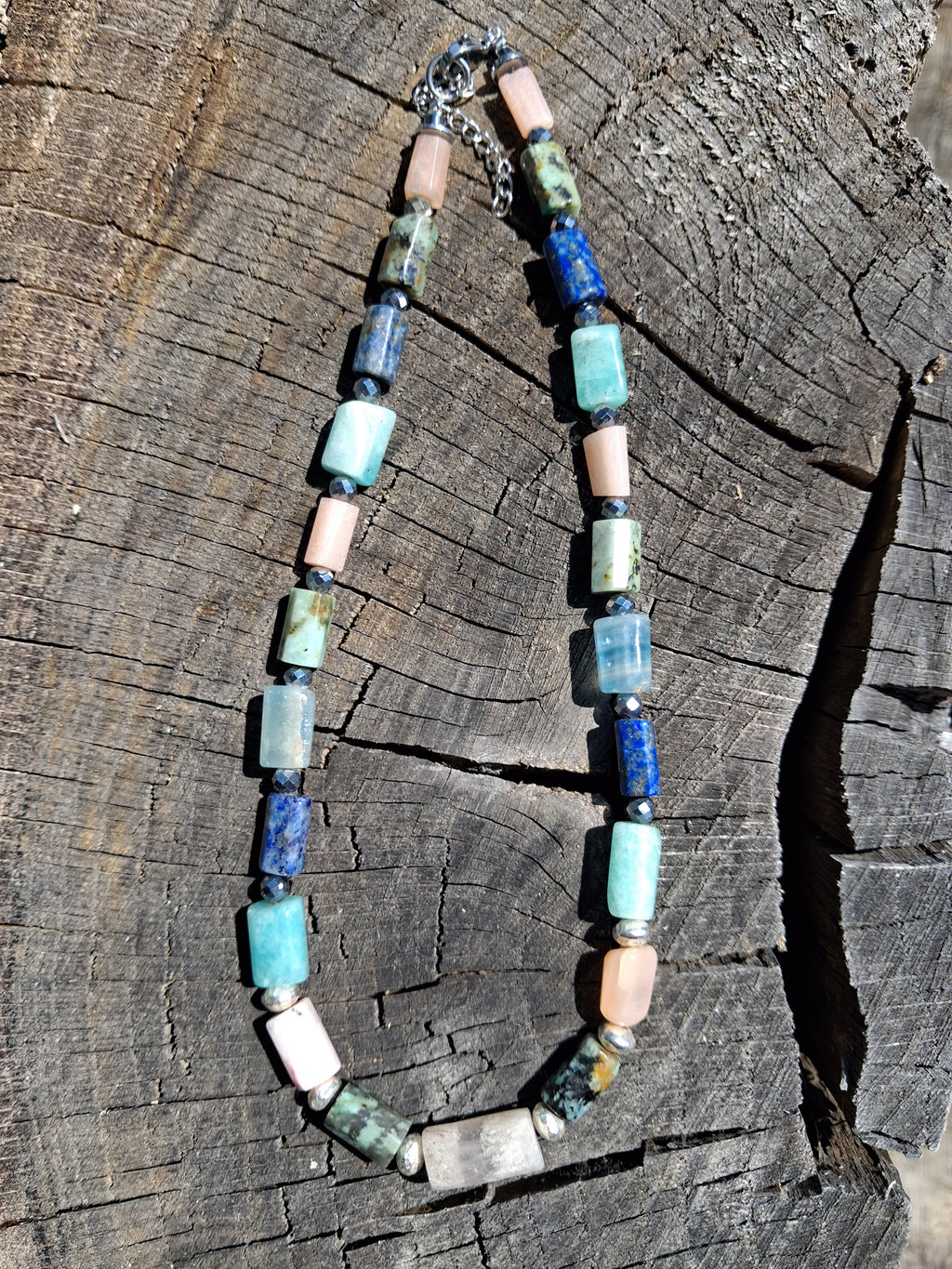 Collier Capri – Perles Multi & Hématite